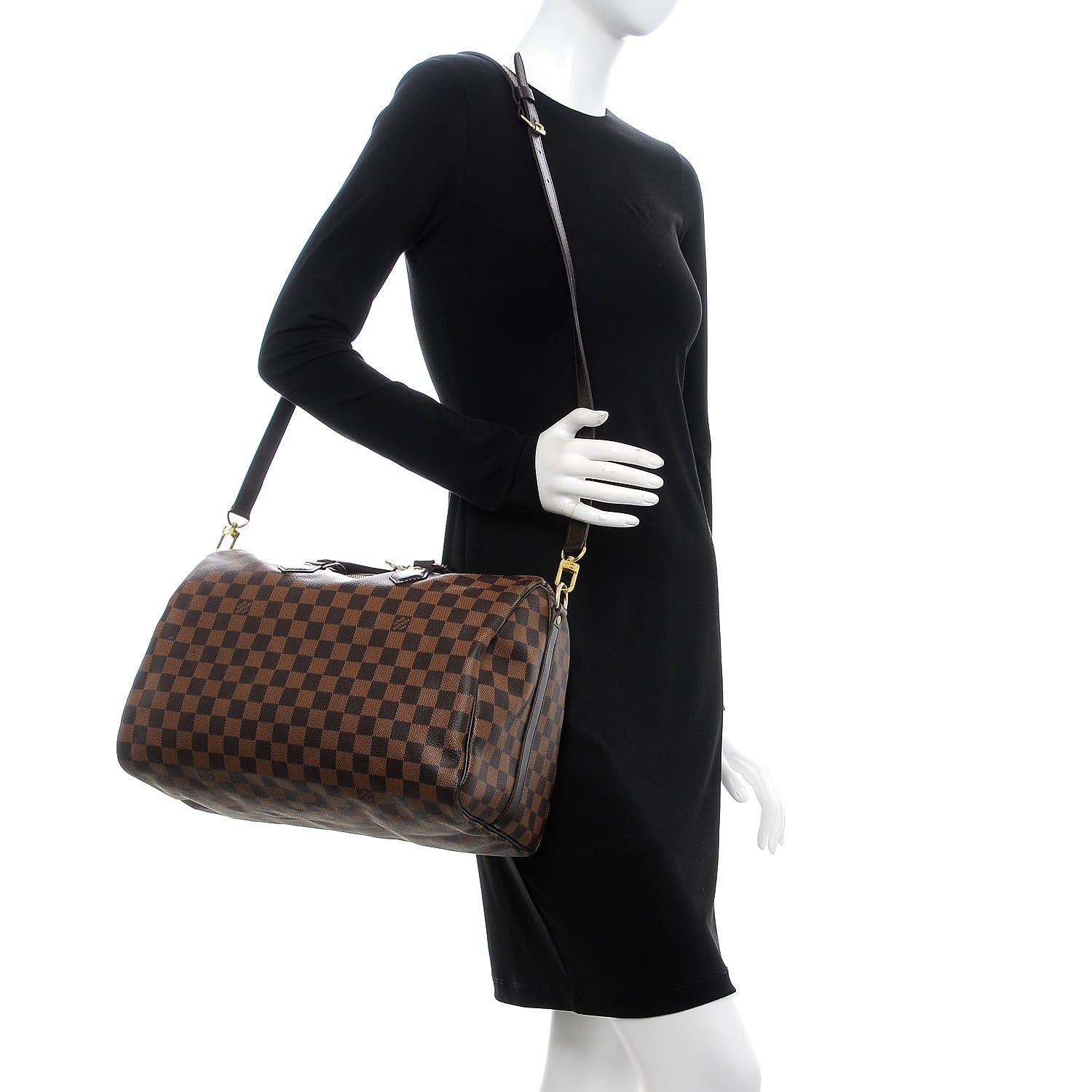 Louis Vuitton Damier Ebene Speedy Bandouliere 35 2 of 6