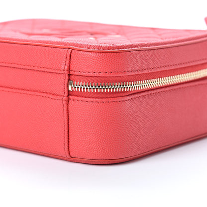 Chanel Caviar Quilted Medium CC Filigree Vanity Case Red 10 of 10