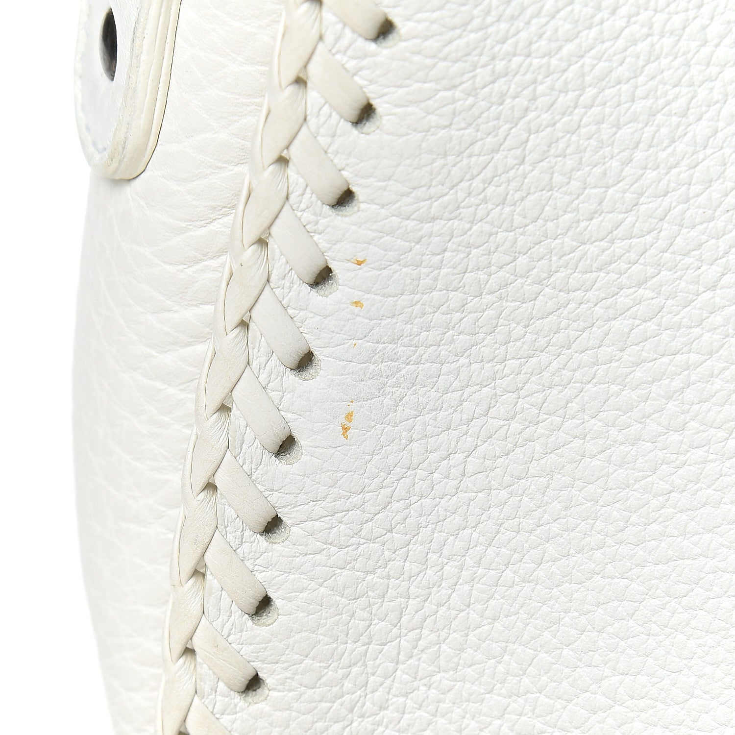 Christian Dior Calfskin Braided Gaucho Double Saddle Bag White 12 of 15