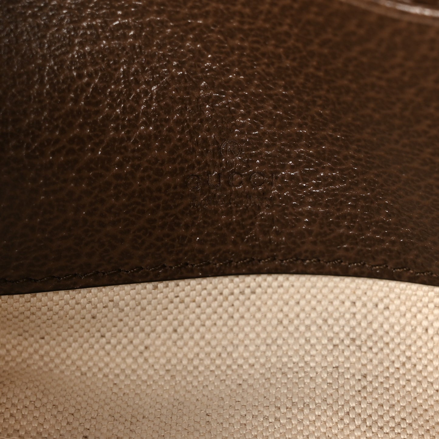 GG Supreme Monogram Textured Dollar Calfskin Web Mini Ophidia Top Handle Bowler Bag Beige Ebony New Acero