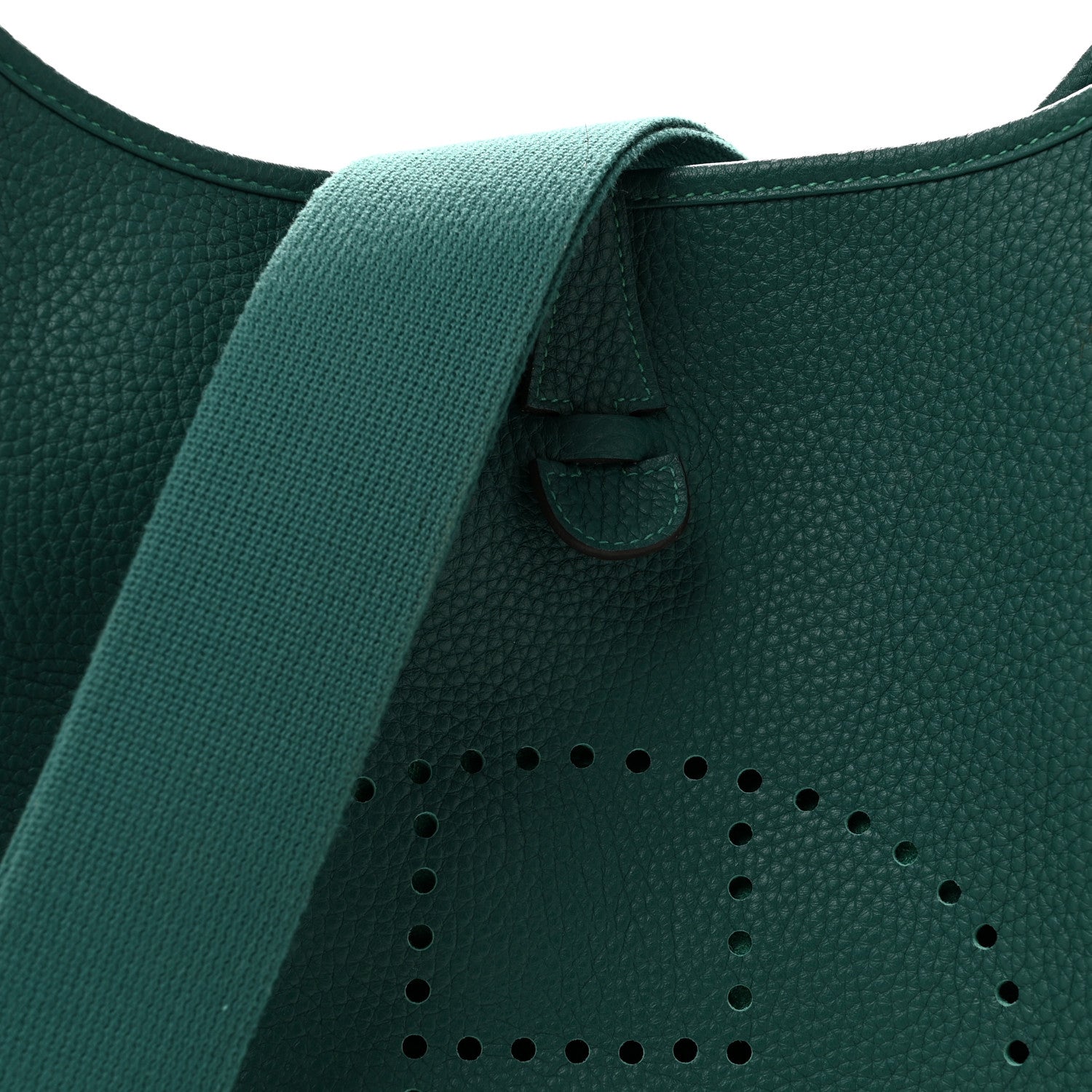 Hermes Taurillon Clemence EVELYNE III PM Malachite 7 of 12