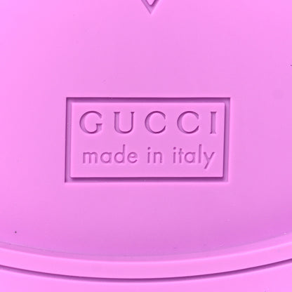 Gucci Rubber Womens Horsebit Thong Sandals 38 Candy Mousse 8 of 9