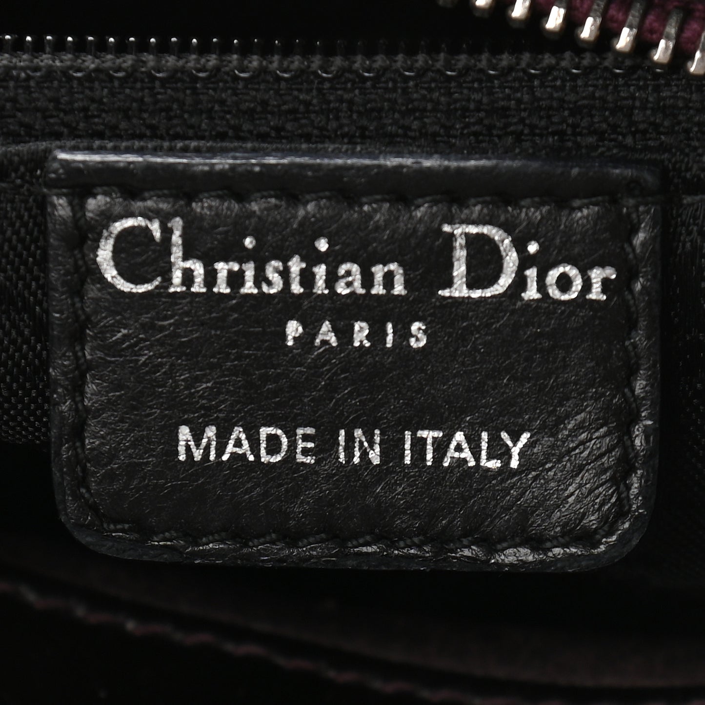 Patent Cannage Stitched Medium Lady Dior Amethyste