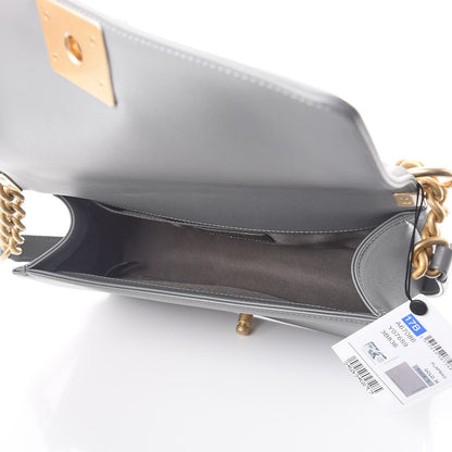 Chanel Lambskin Quilted Medium Boy Flap Grey 5 of 7