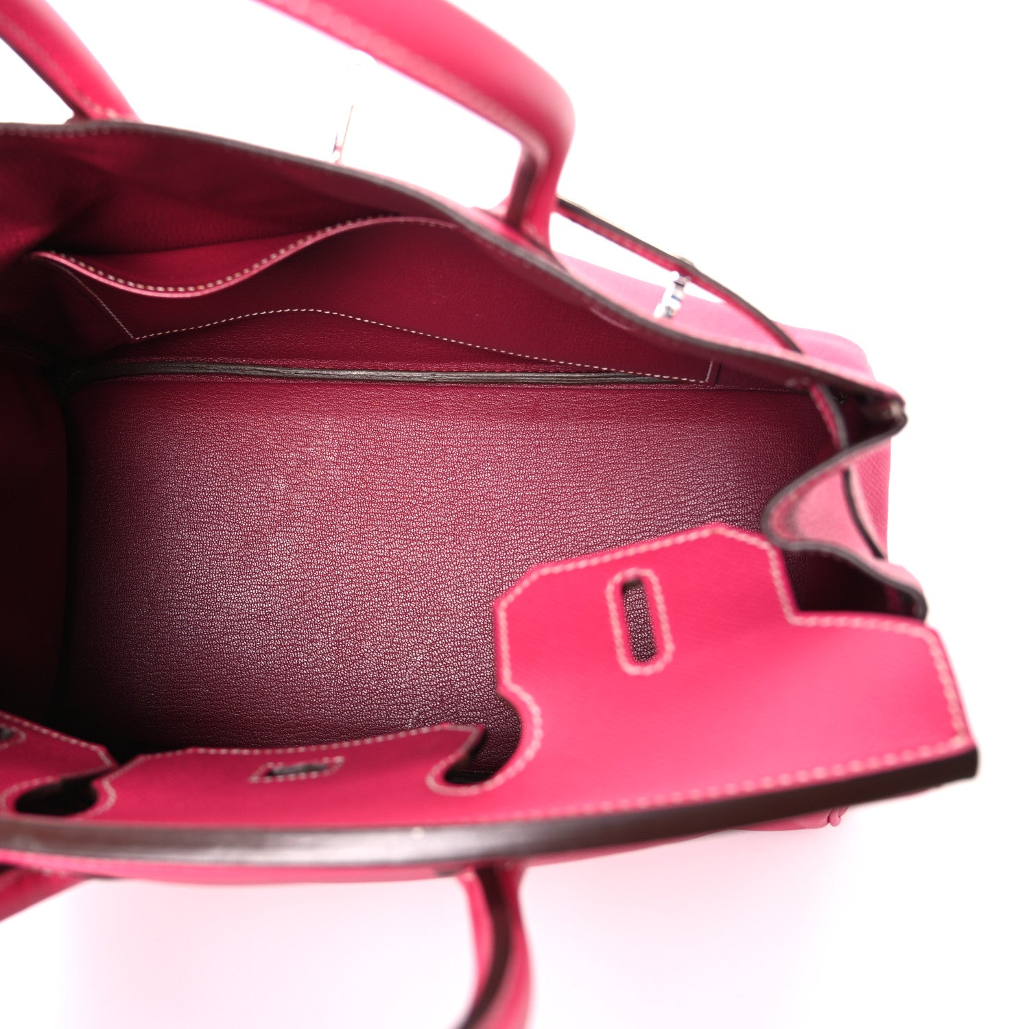Hermes Epsom Candy Birkin 30 Rose Tyrien Rubis 5 of 11
