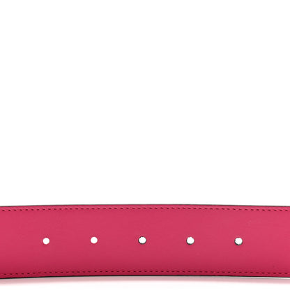 Gucci Plutone Calfskin 37mm GG Marmont Reversible Belt 90 36 Fuschia Pink 4 of 10