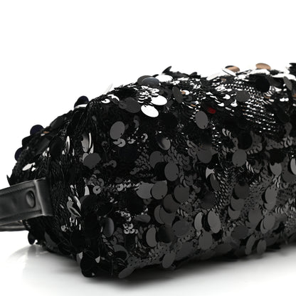 Prada Paillettes Vitello Signaux Bag Black 10 of 17