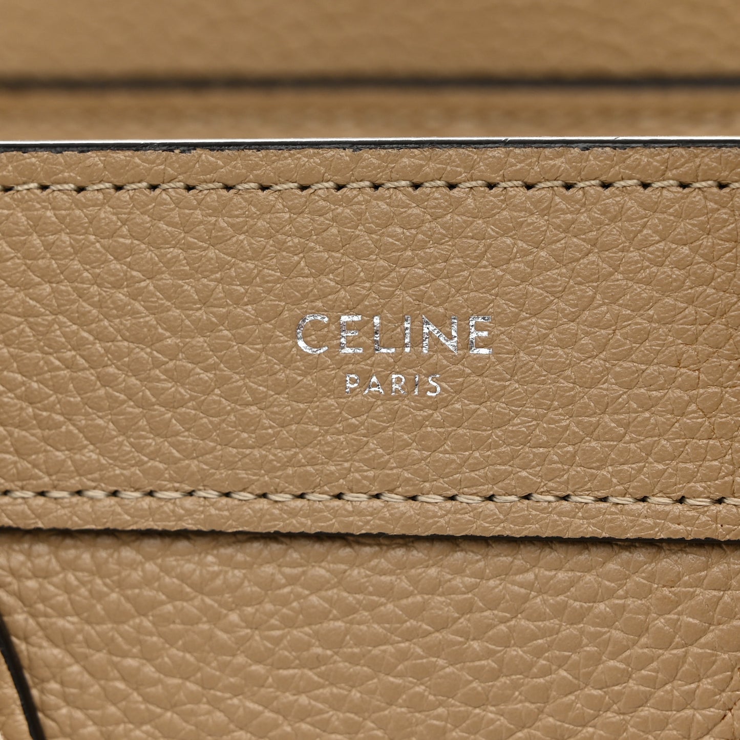 Drummed Calfskin Nano Luggage Dune
