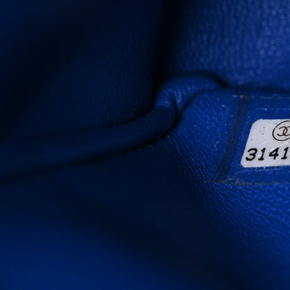 Chanel Lambskin Quilted Medium Double Flap Blue 7 of 10