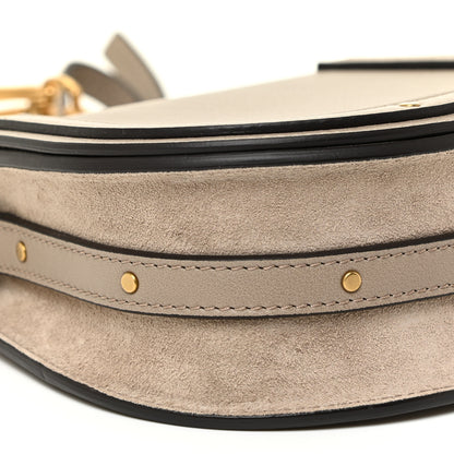 Chloe Calfskin Suede Medium Nile Bracelet Bag Motty Grey 9 of 12