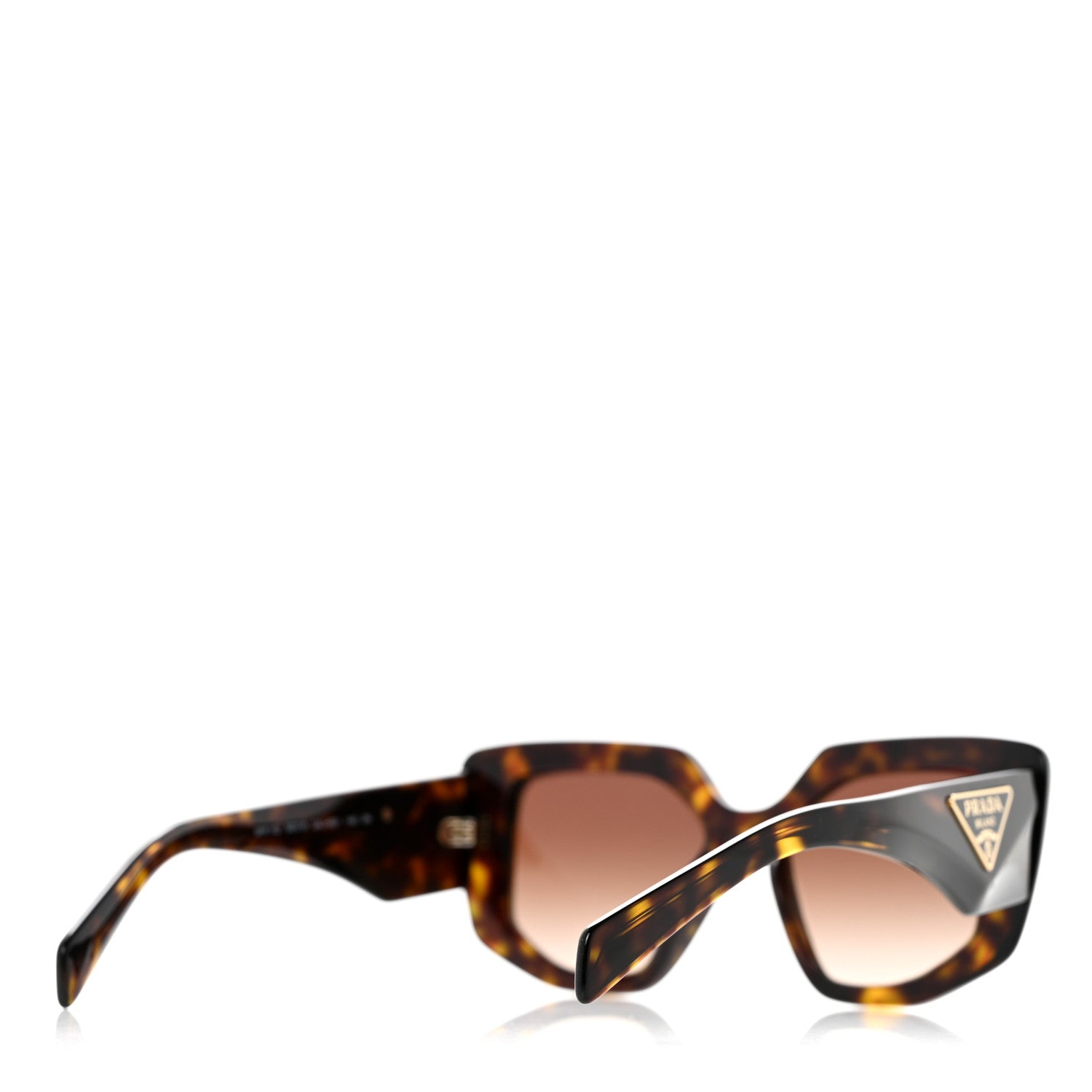 Prada Acetate Symbole Sunglasses SPR 14ZS Tortoise 4 of 8
