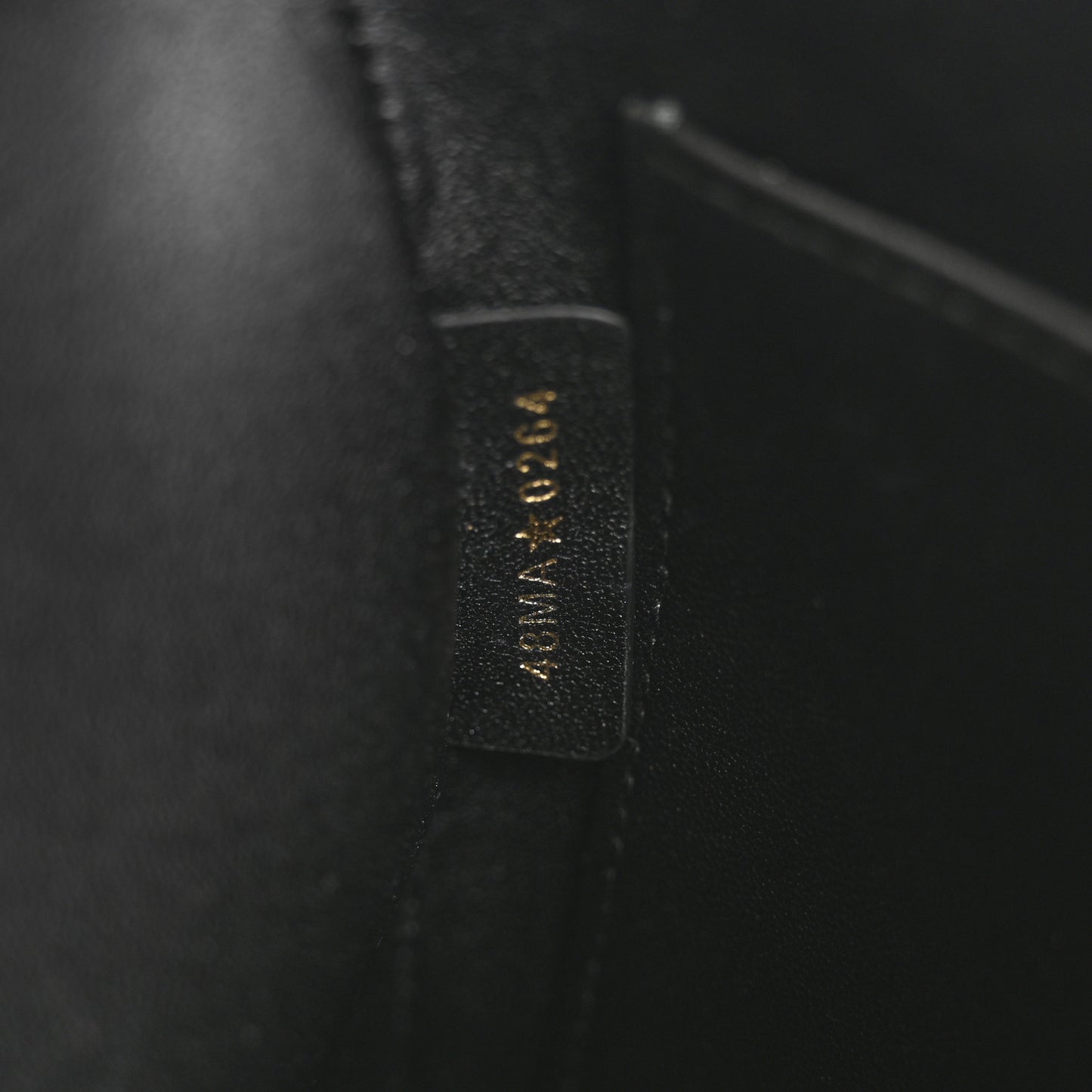 Supple Calfskin Cannage Medium Caro Daily Pouch Black