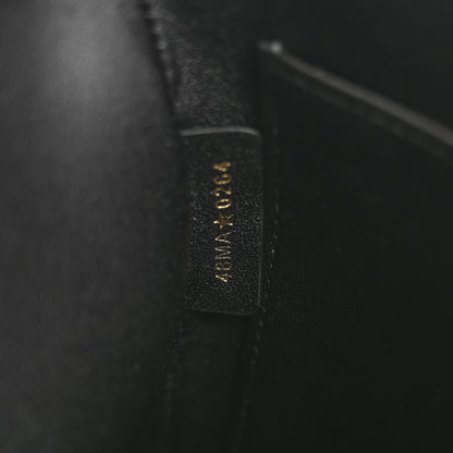 Christian Dior Supple Calfskin Cannage Medium Caro Daily Pouch Black 7 of 9