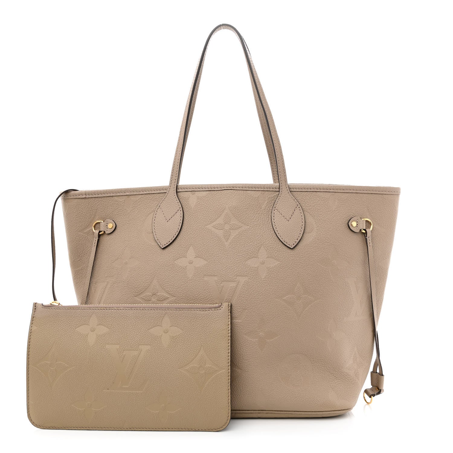 Louis Vuitton Empreinte Monogram Giant Neverfull MM Tourterelle 1 of 12