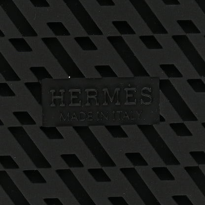 Hermes Moire Calfskin Suede Goatskin Womens Leopard Chypre Sandals 38 Gold Black 7 of 9