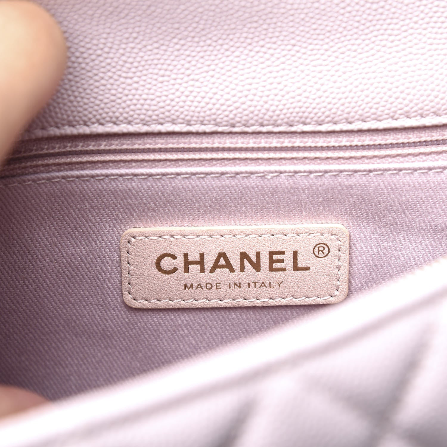 Chanel Caviar Quilted Small Coco Handle Flap Lilas Lilac 7 of 10