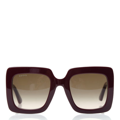 Gucci Acetate Oversize Sunglasses GG0328S Red 2 of 8