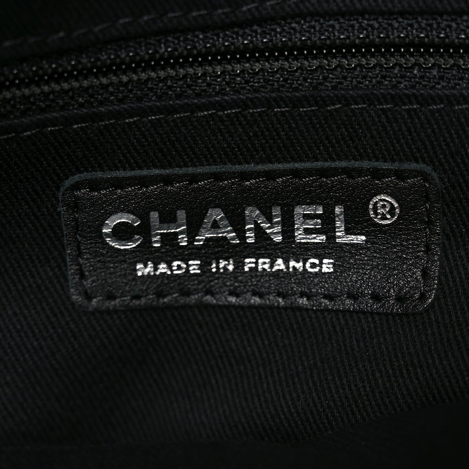Chanel Calfskin Contrast Stitch Tote Black 6 of 10