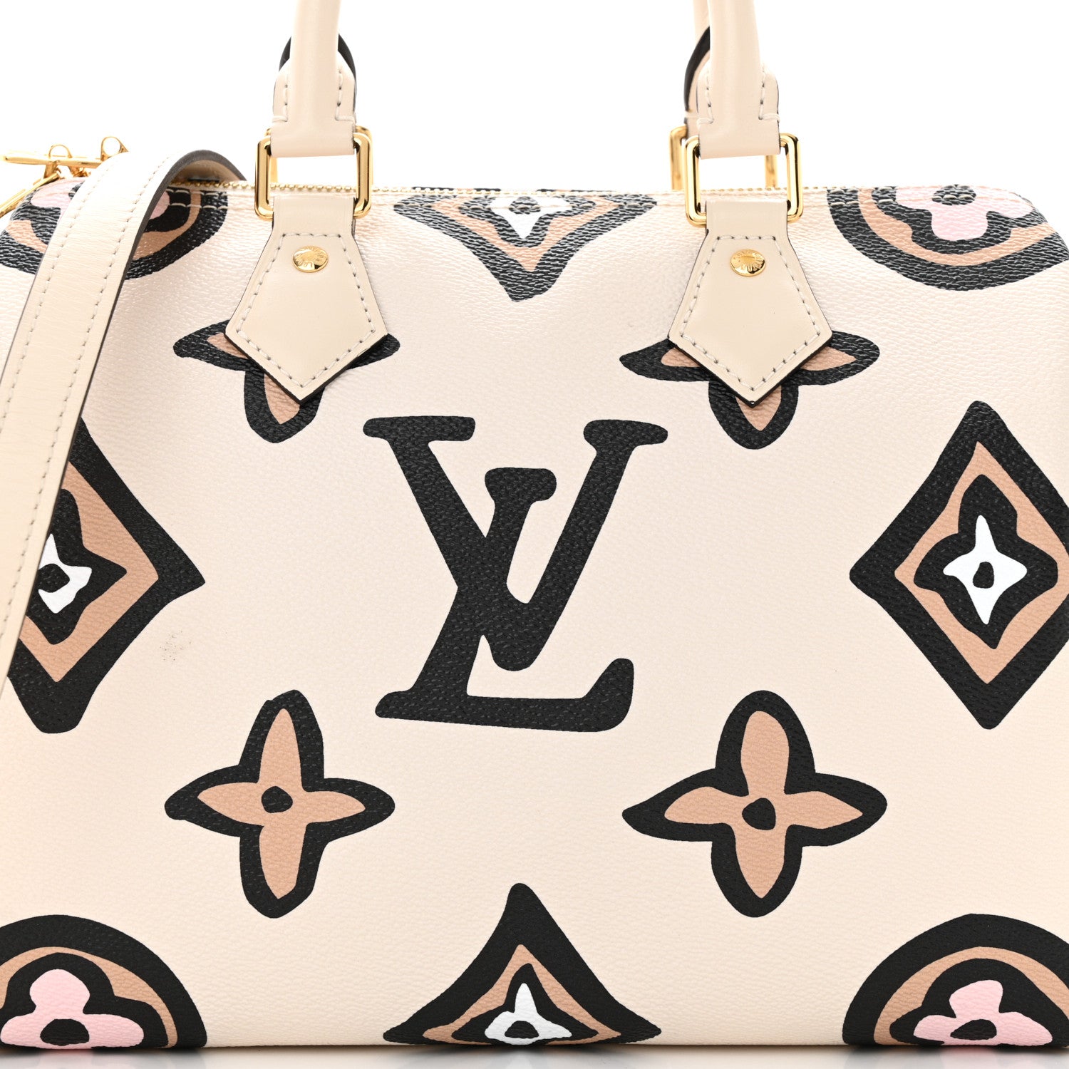 Louis Vuitton Monogram Giant Wild At Heart Speedy Bandouliere 25 Creme 7 of 10