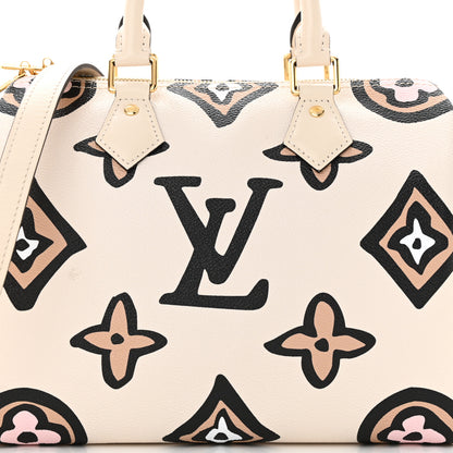 Louis Vuitton Monogram Giant Wild At Heart Speedy Bandouliere 25 Creme 7 of 10