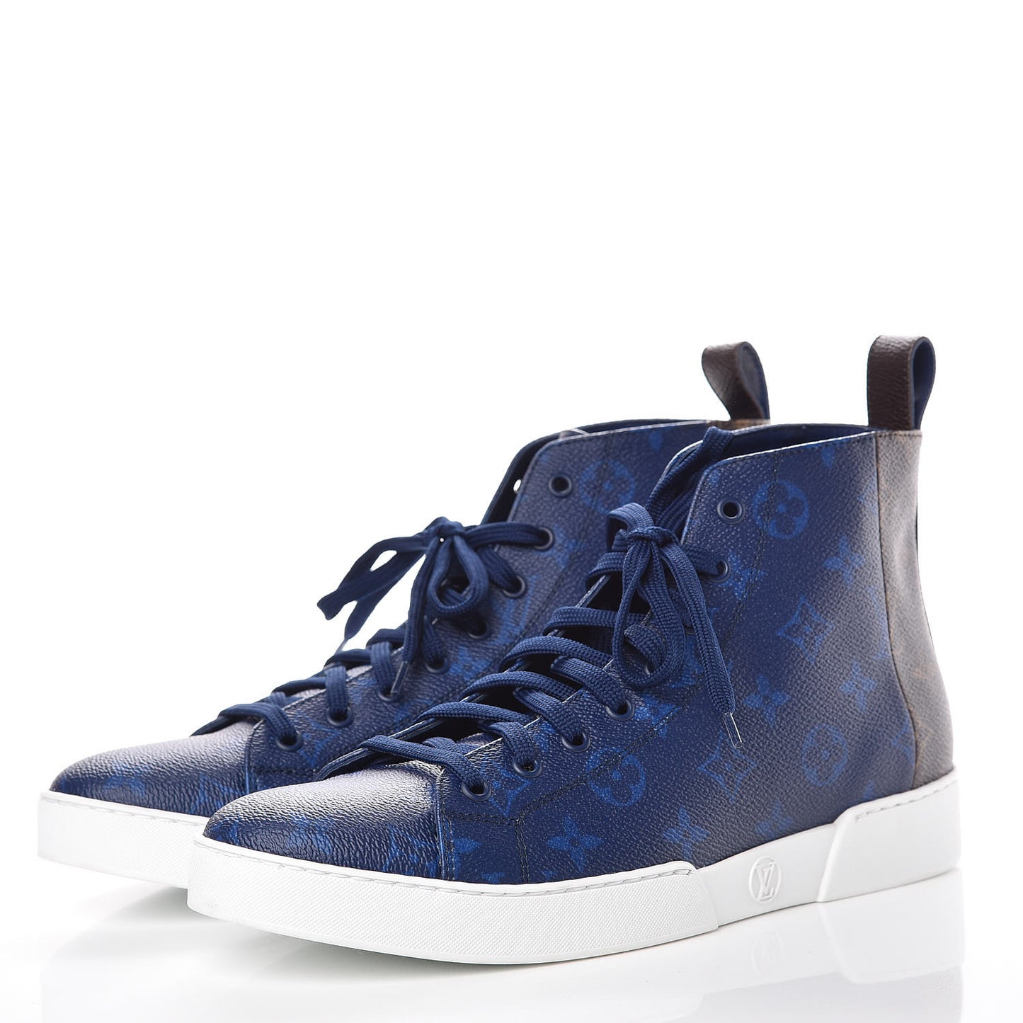Monogram Match Up Sneakers 7 Pacific Blue