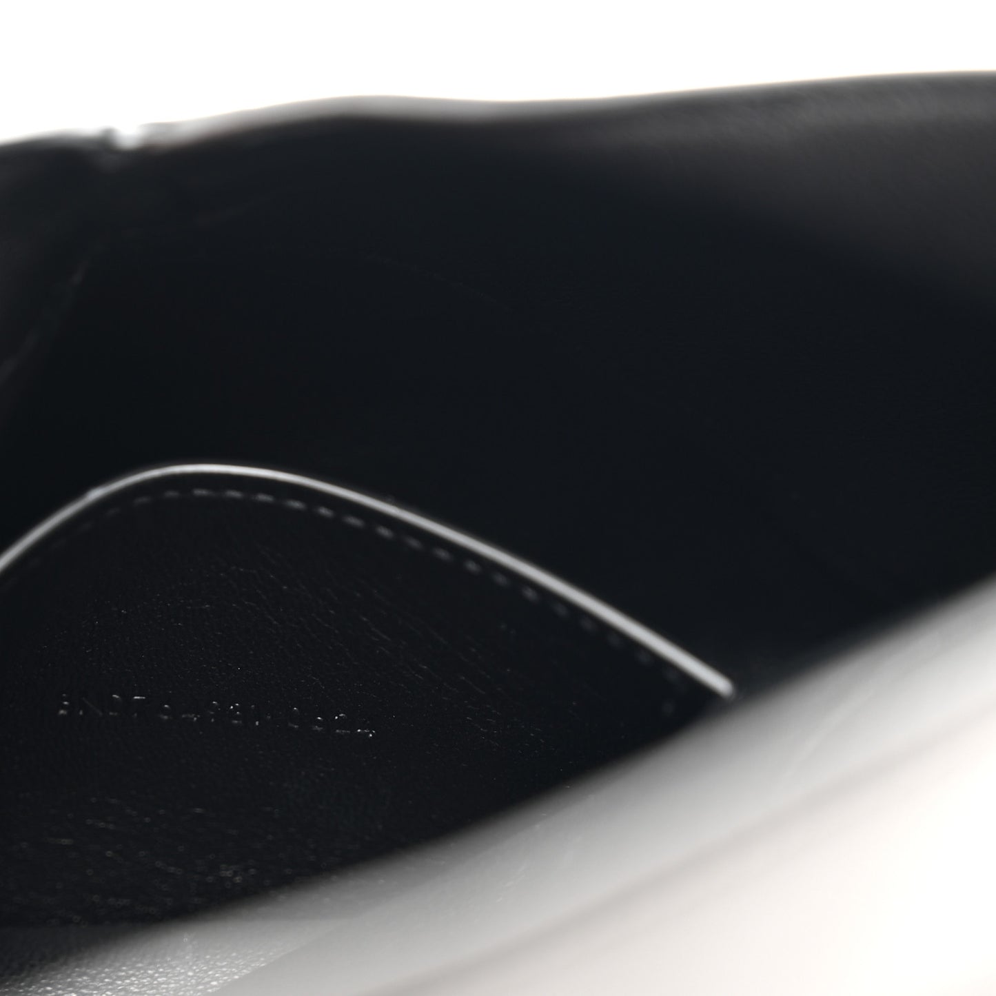 Lambskin Small Cassandre Envelope Pouch Black