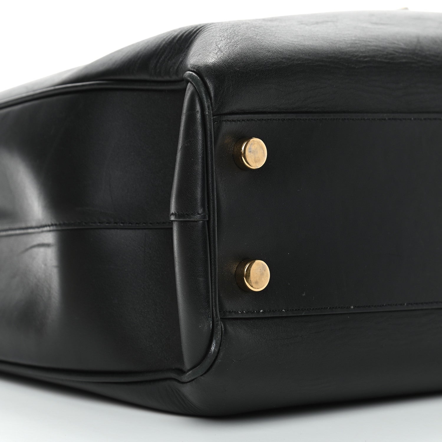 Saint Laurent Calfskin Classic Monogram Shopping Bag Black 8 of 10