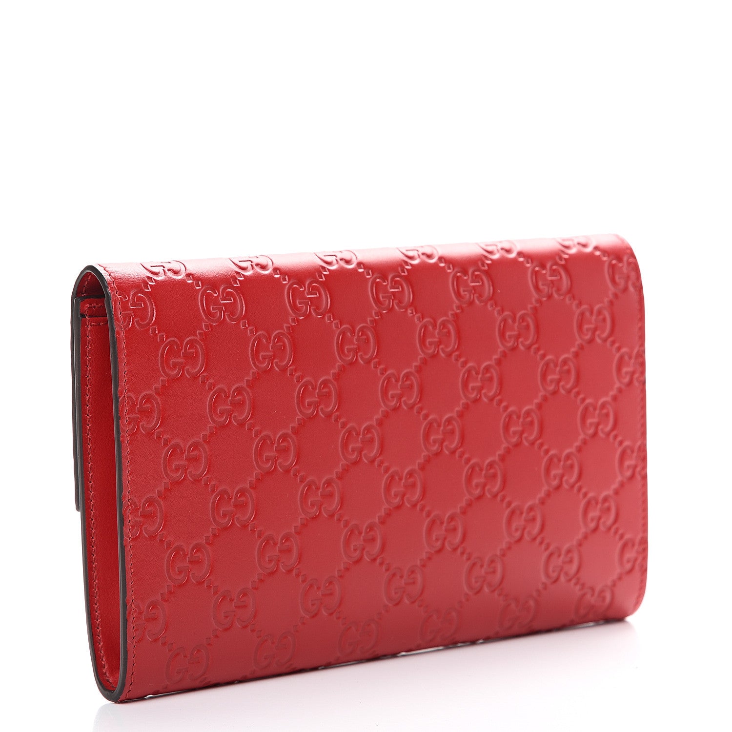 Gucci Guccissima Padlock Clutch Hibiscus Red 2 of 6