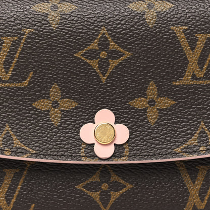 Louis Vuitton Monogram Bloom Flower Emilie Wallet Fuchsia 7 of 10