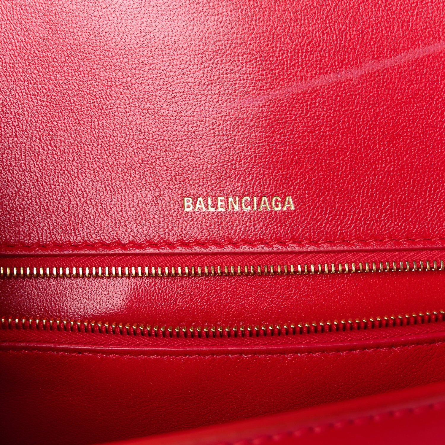 Balenciaga Shiny Box Calfskin Medium Hourglass Top Handle Bag Bright Red 6 of 14