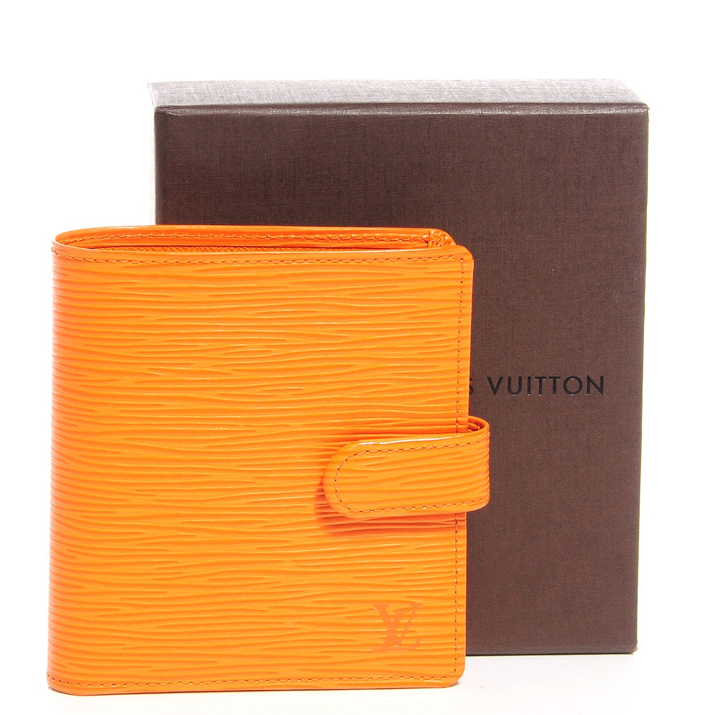 Epi Porte-Billets Compact Wallet Mandarin