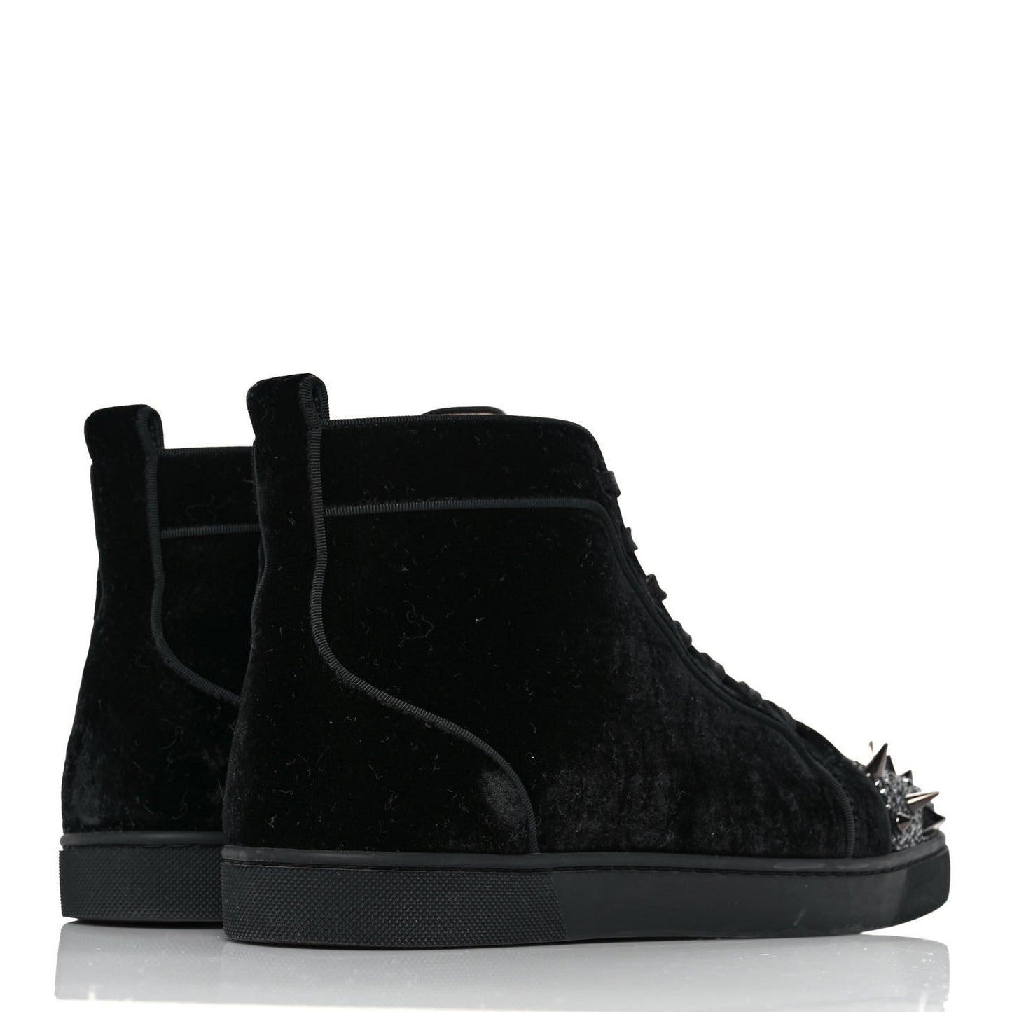 Velvet Lou Pik Pik Flat Spikes Sneakers 43 Black