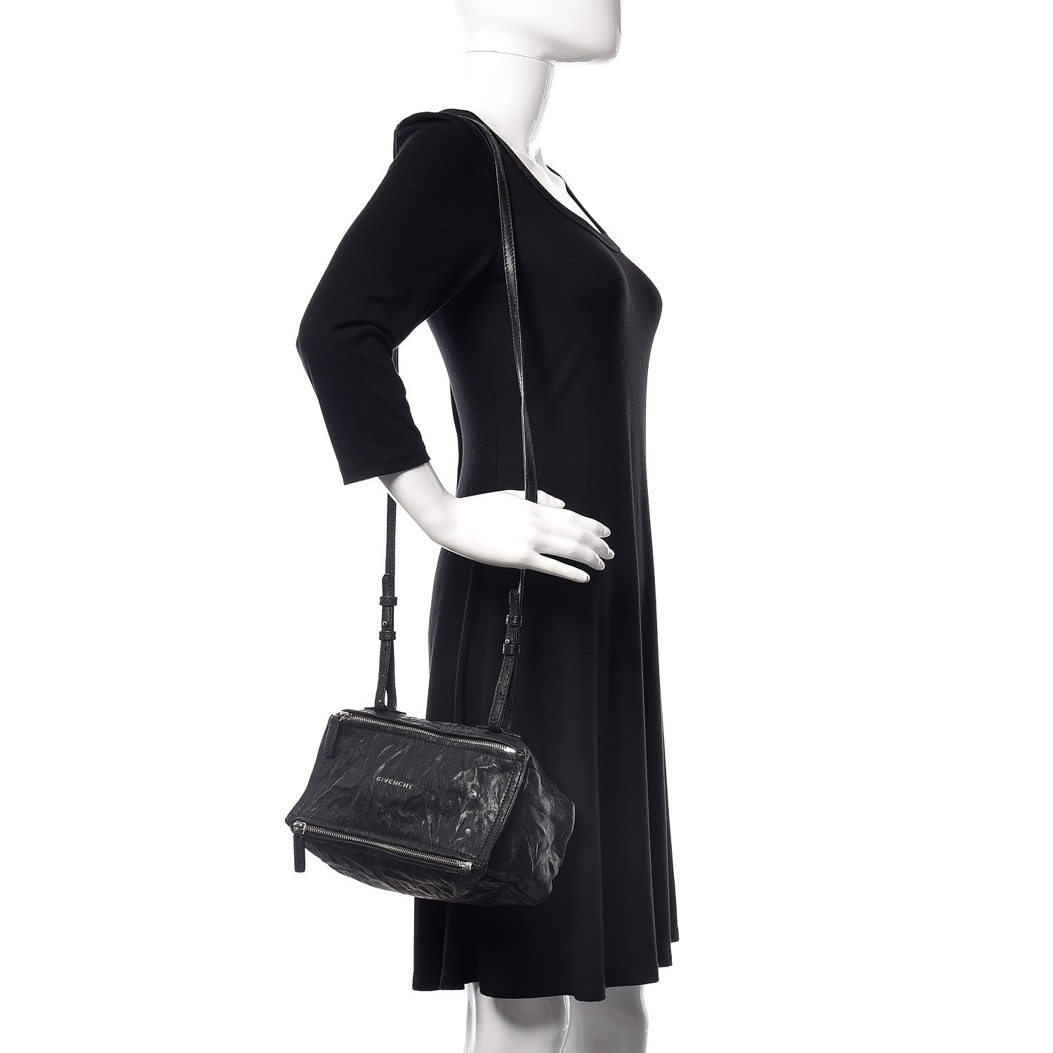 Givenchy Tumbled Sheepskin Mini Pandora Black 2 of 12