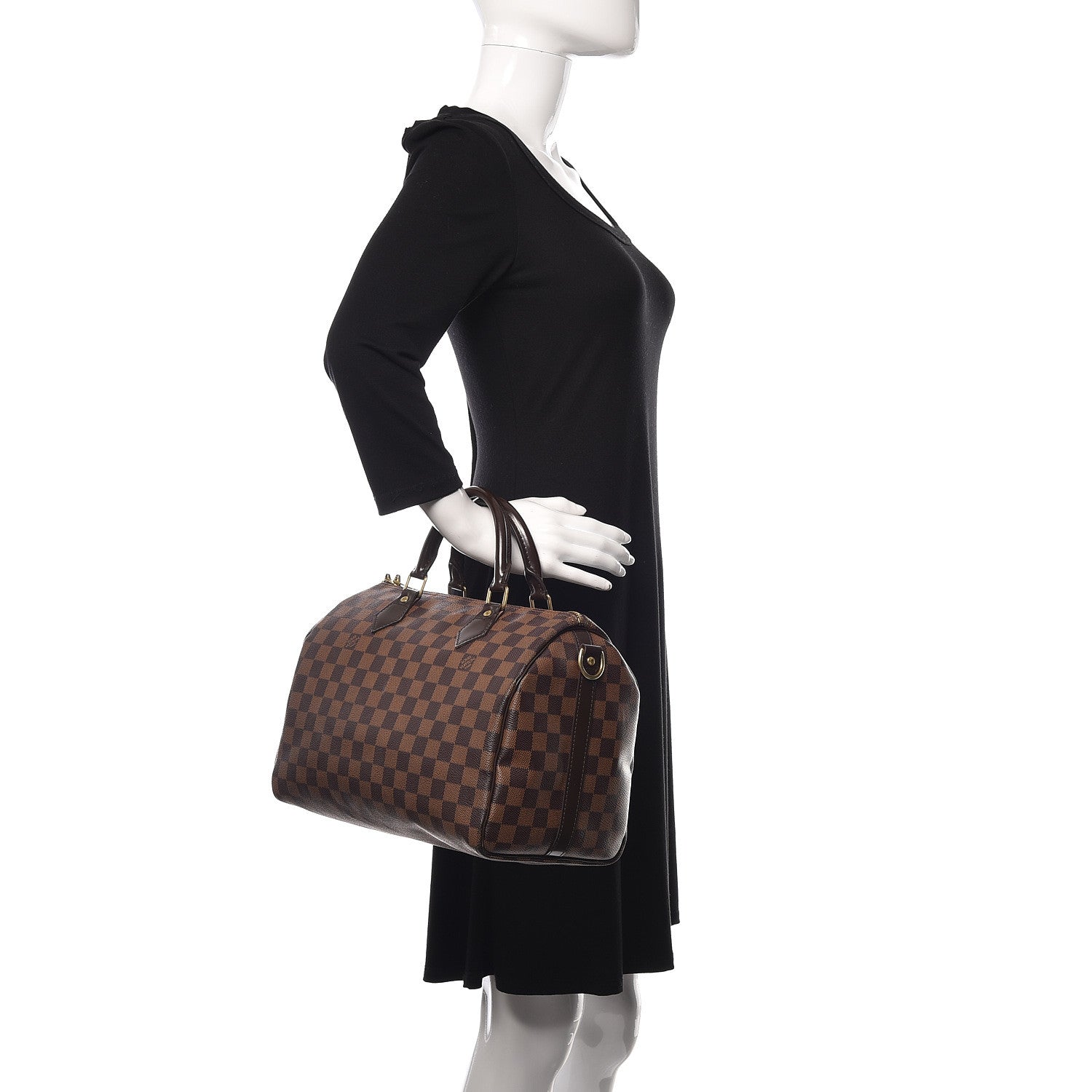 Louis Vuitton Damier Ebene Speedy Bandouliere 30 2 of 16