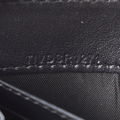 Burberry Grained Calfskin Graffiti Print Zip Around Wallet Black 8 of 8