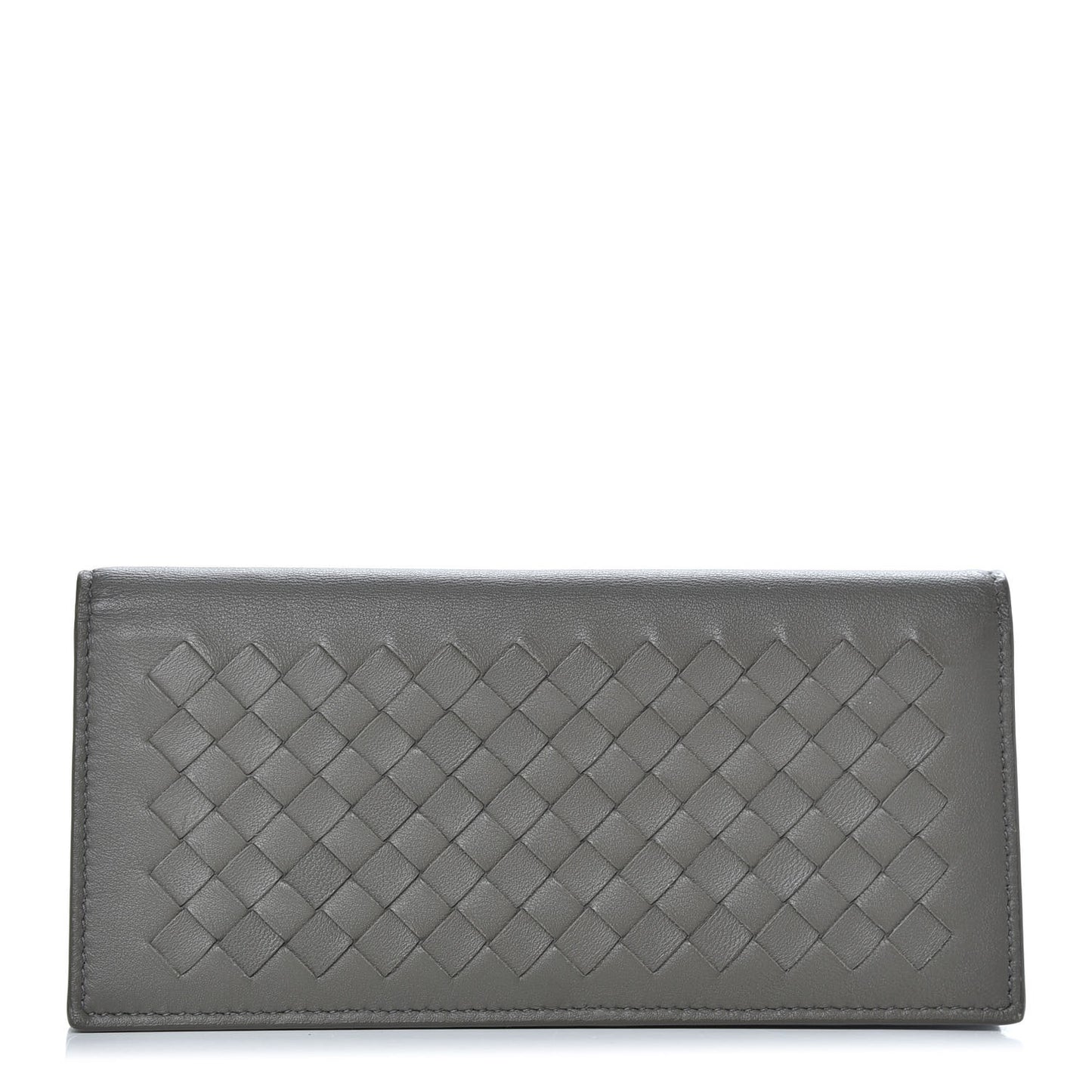 Nappa Intrecciato Yen Wallet Grey