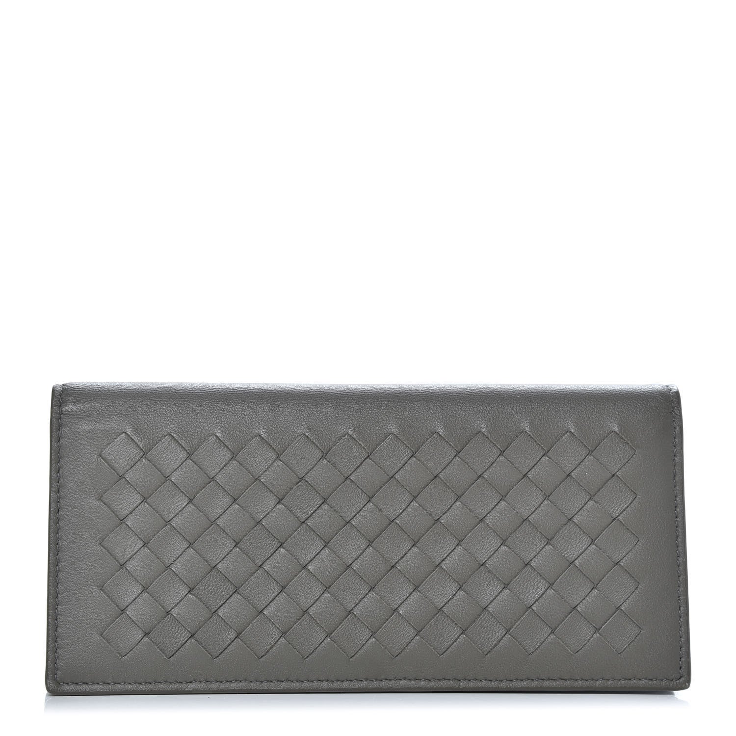 Bottega Veneta Nappa Intrecciato Yen Wallet Grey 1 of 8