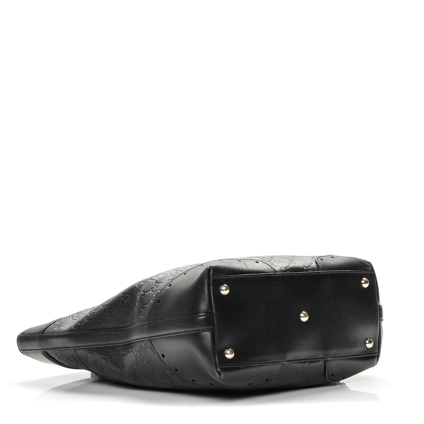 Guccissima Small Punch Tote Black