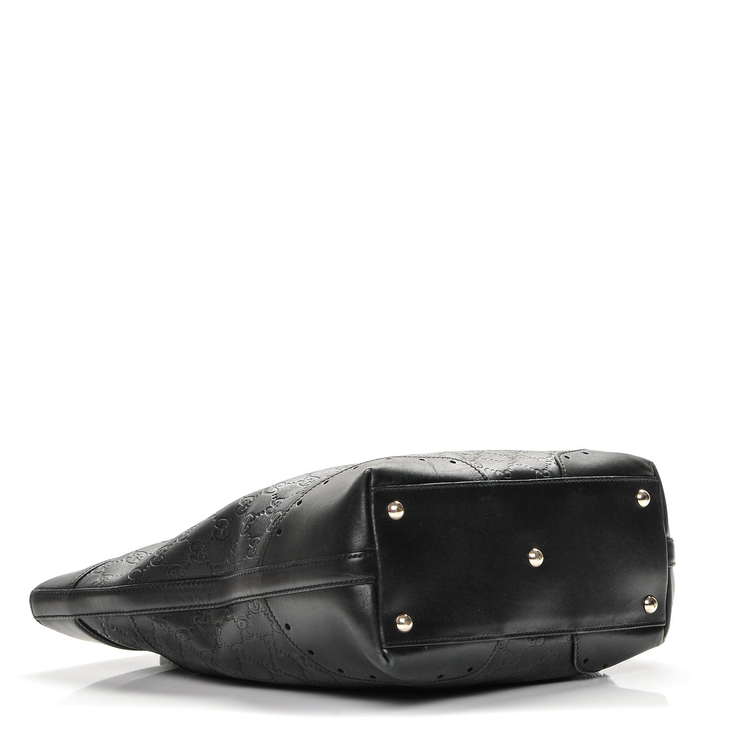 Gucci Guccissima Small Punch Tote Black 4 of 6