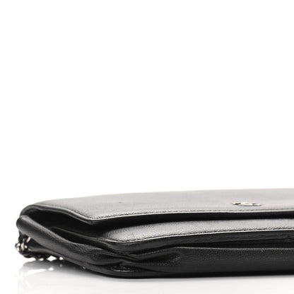 Chanel Caviar Sevruga Wallet On Chain WOC Black 10 of 13