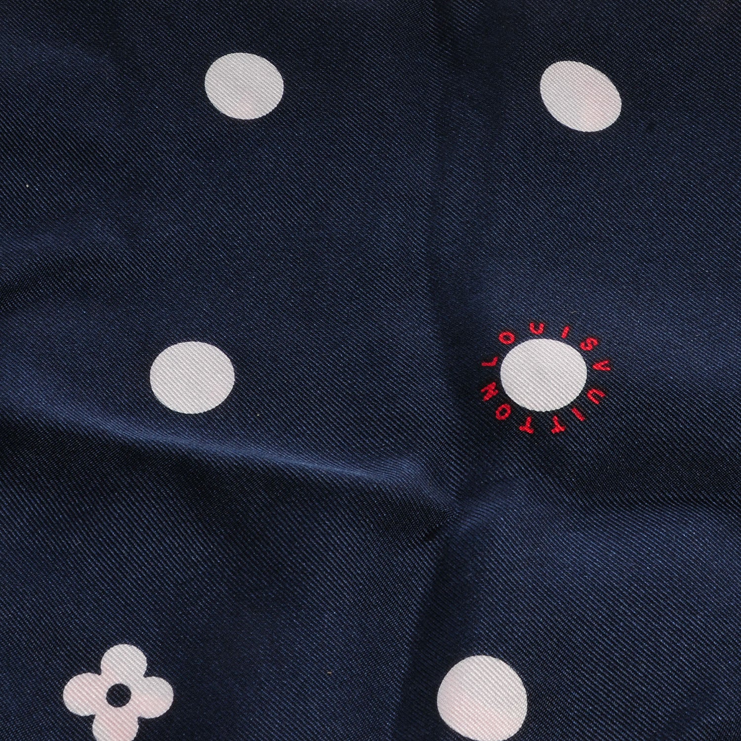 Louis Vuitton Silk Leopard Snood Scarf Red Rouge Blue Infini 4 of 5