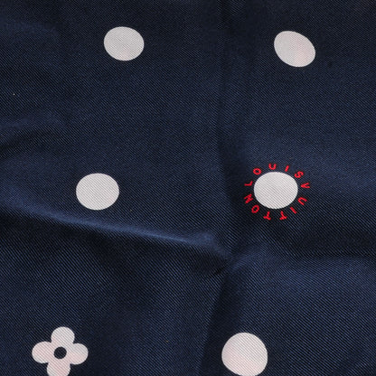 Louis Vuitton Silk Leopard Snood Scarf Red Rouge Blue Infini 4 of 5