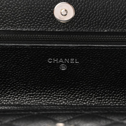 Chanel Caviar Quilted Wallet on Chain WOC Black 6 of 12