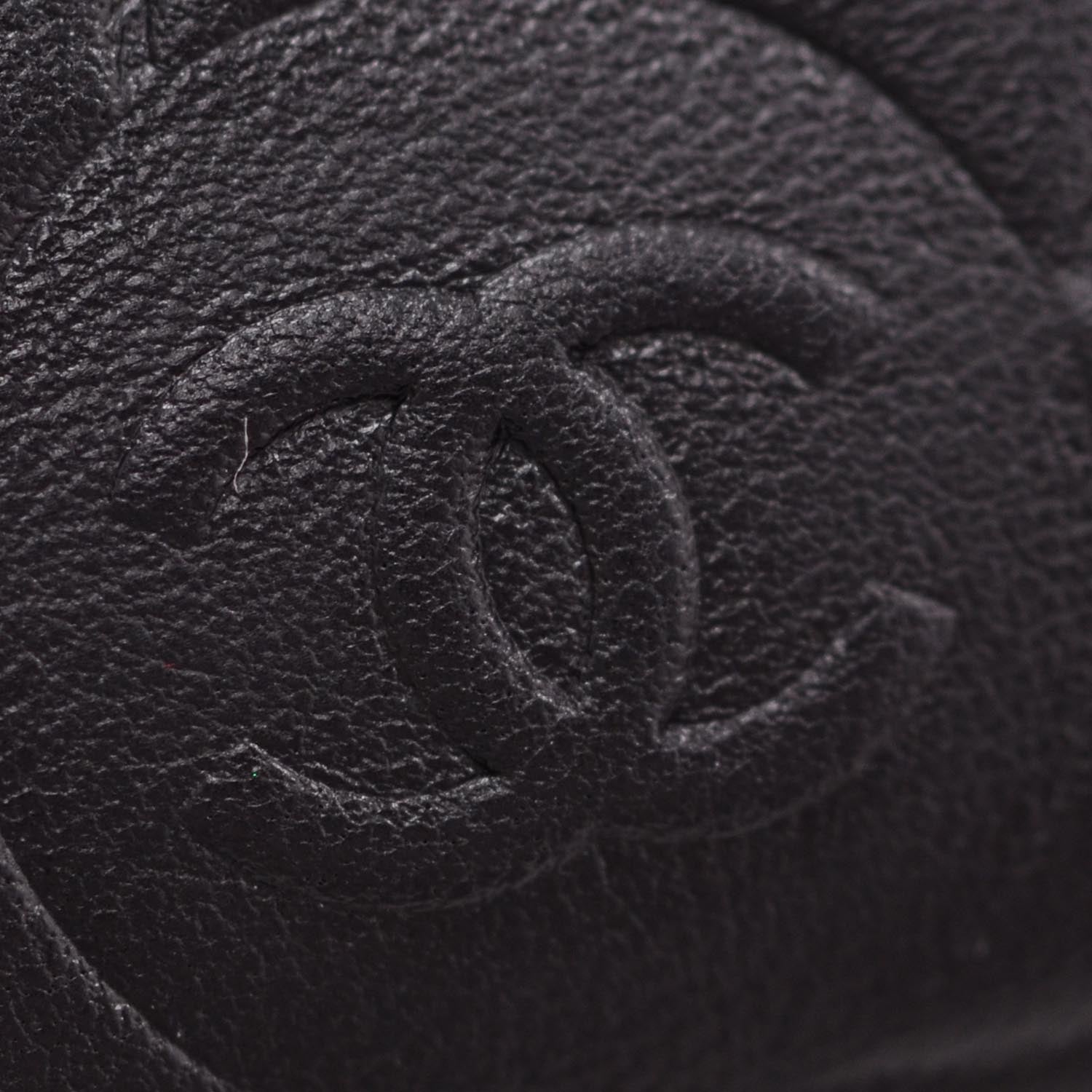 Chanel Camellia Embossed Key Holder Case Black 6 of 10