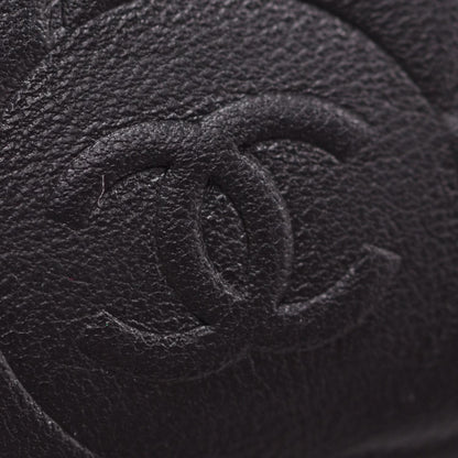 Chanel Camellia Embossed Key Holder Case Black 6 of 10