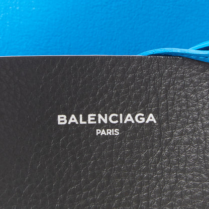 Balenciaga Veau Baltimore Double Sided Small Everyday Tote Gris Fossile Bleu Turquoise 7 of 10