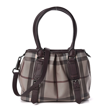 Burberry Smoked Check Small Northfield Tote Plum 1 of 9