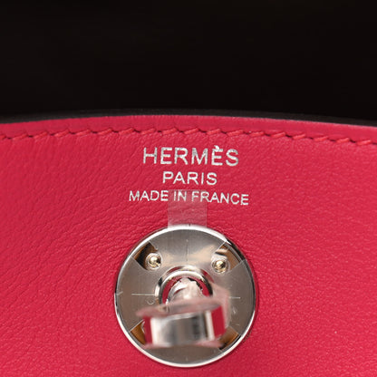 Hermes Swift Verso Mini Lindy 20 Framboise Rouge Sellier 6 of 11