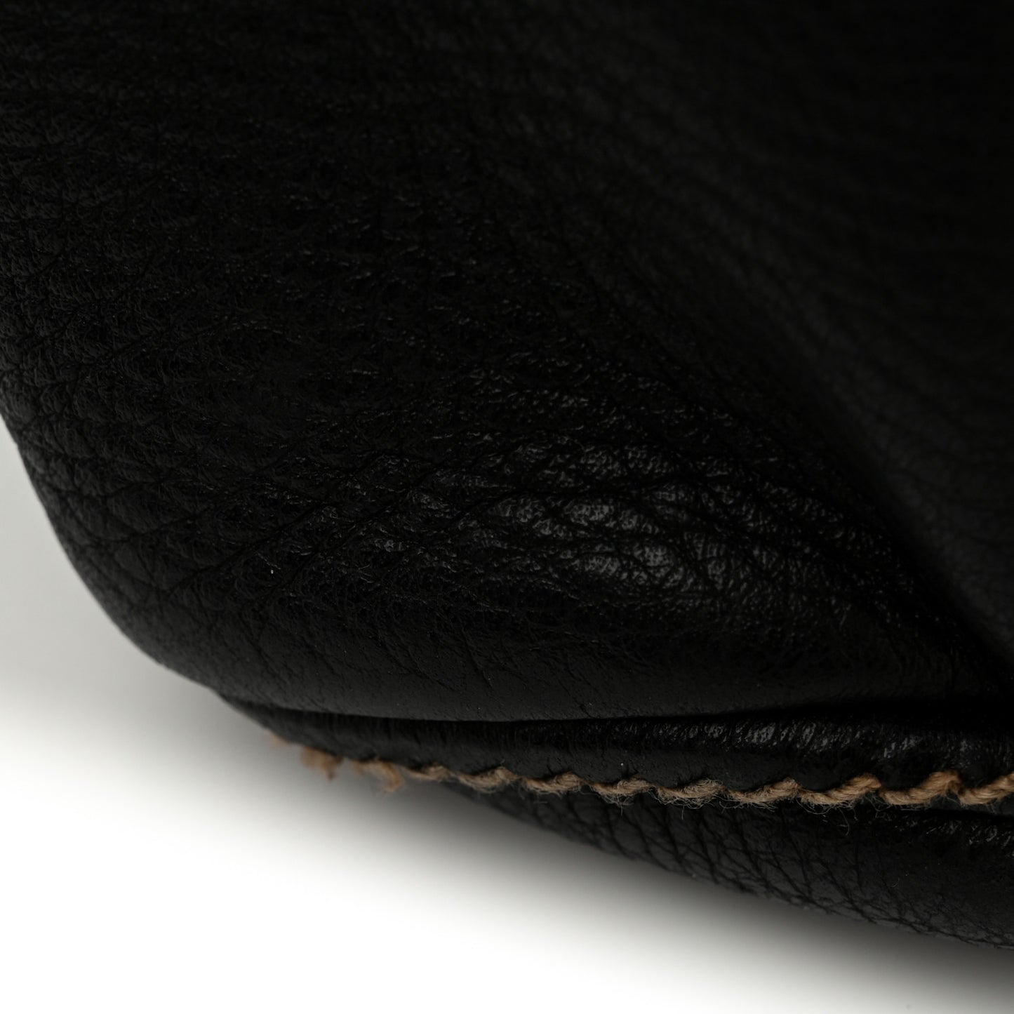 Calfskin Large Tassel Bowler Black
