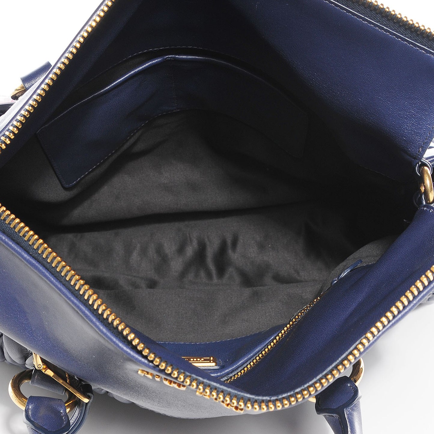 Nappa Matelasse Zip Satchel Matelasse Bleuette